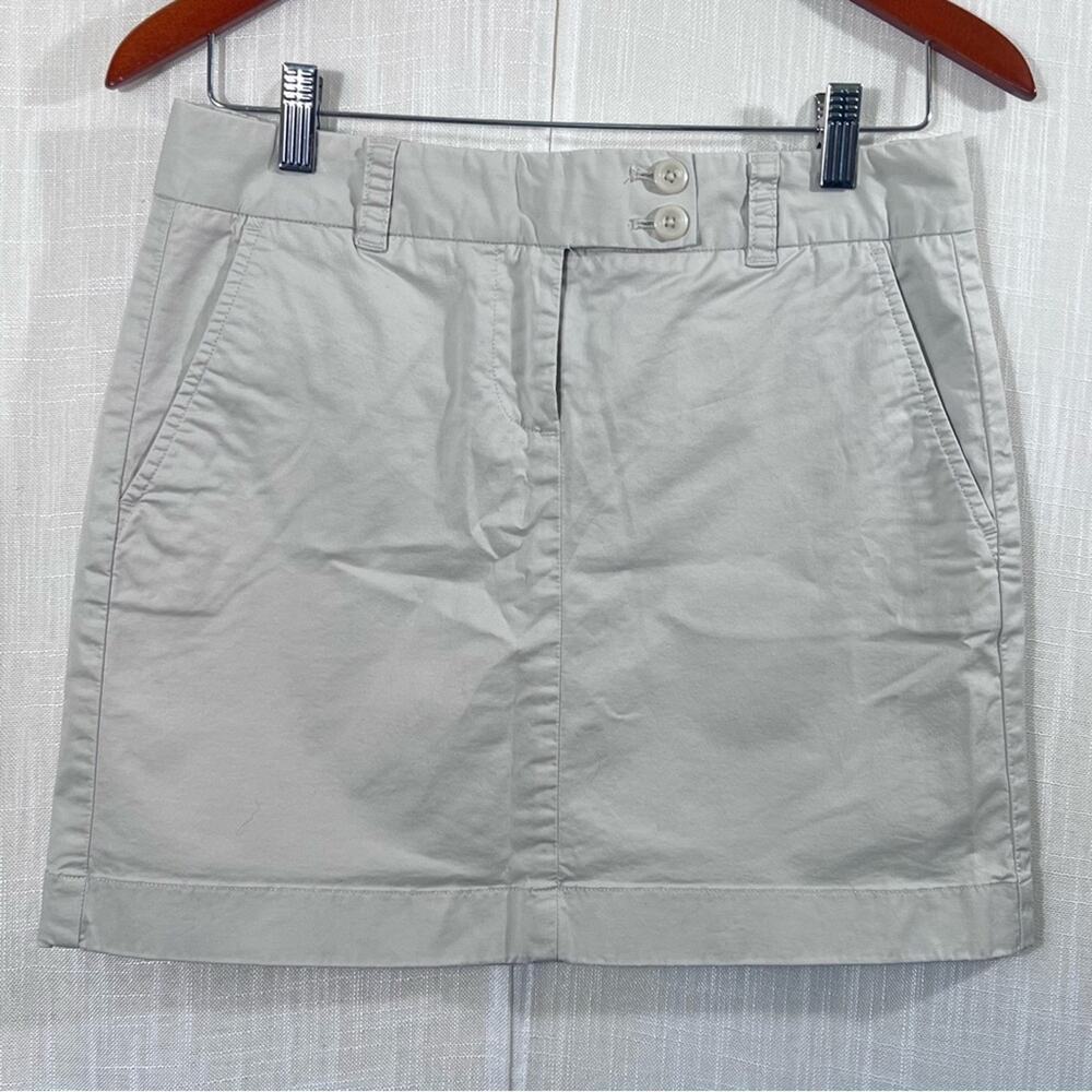 Vineyard Vines Straight Preppy Cotton Classic Minimalist Mini Skirt Sz 2
